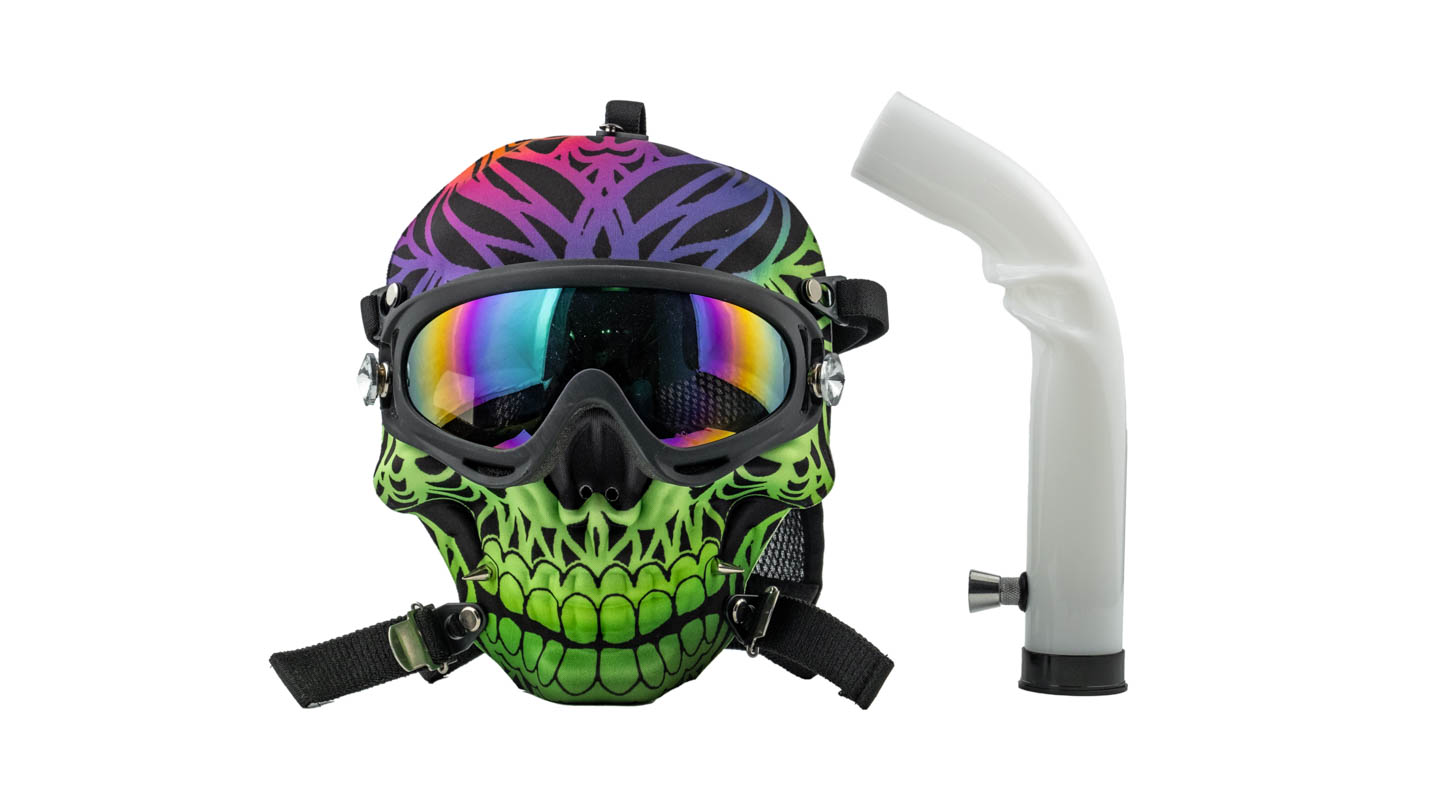 Bong Maska "Green Skull"