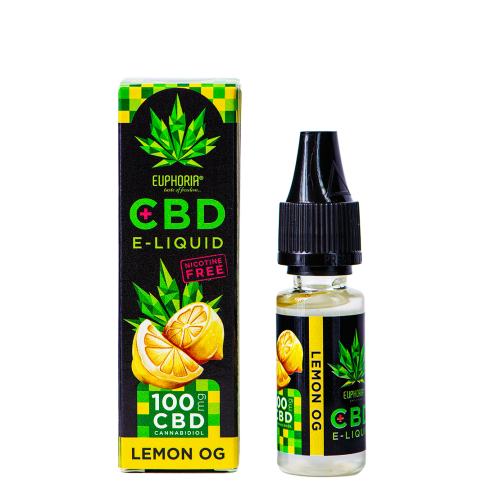 Euphoria CBD E Liquid Lemon OG 10ml 100 mg CBD